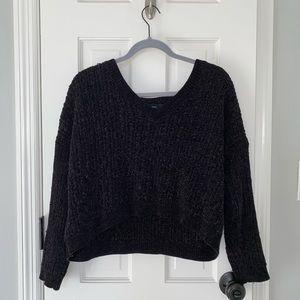 Forever 21 Cropped (ish) Black Sweater